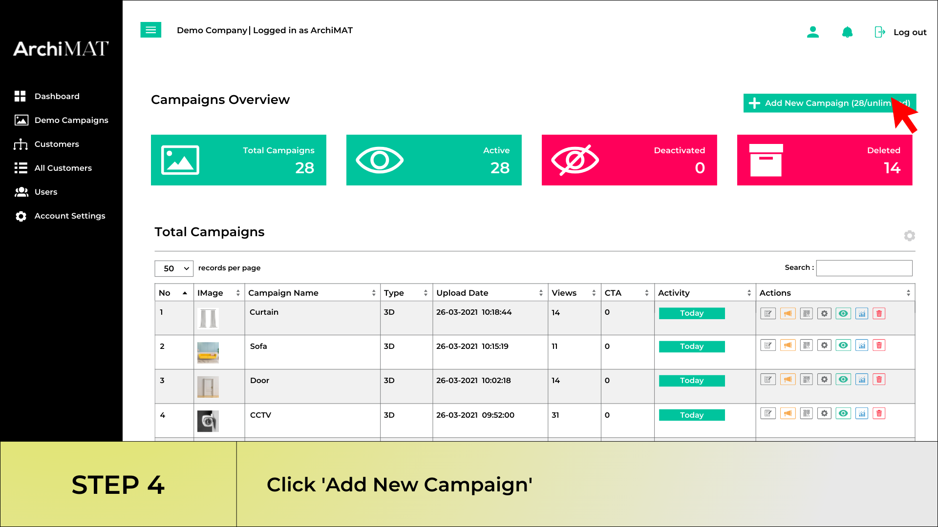 Create your AR campagin 4